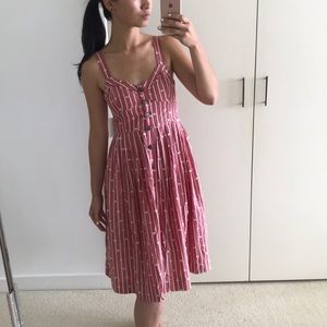 Dusty Pink Anthropologie Maeve Midi Sundress
